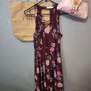 🎀Candie's Plum Floral Dress🎀